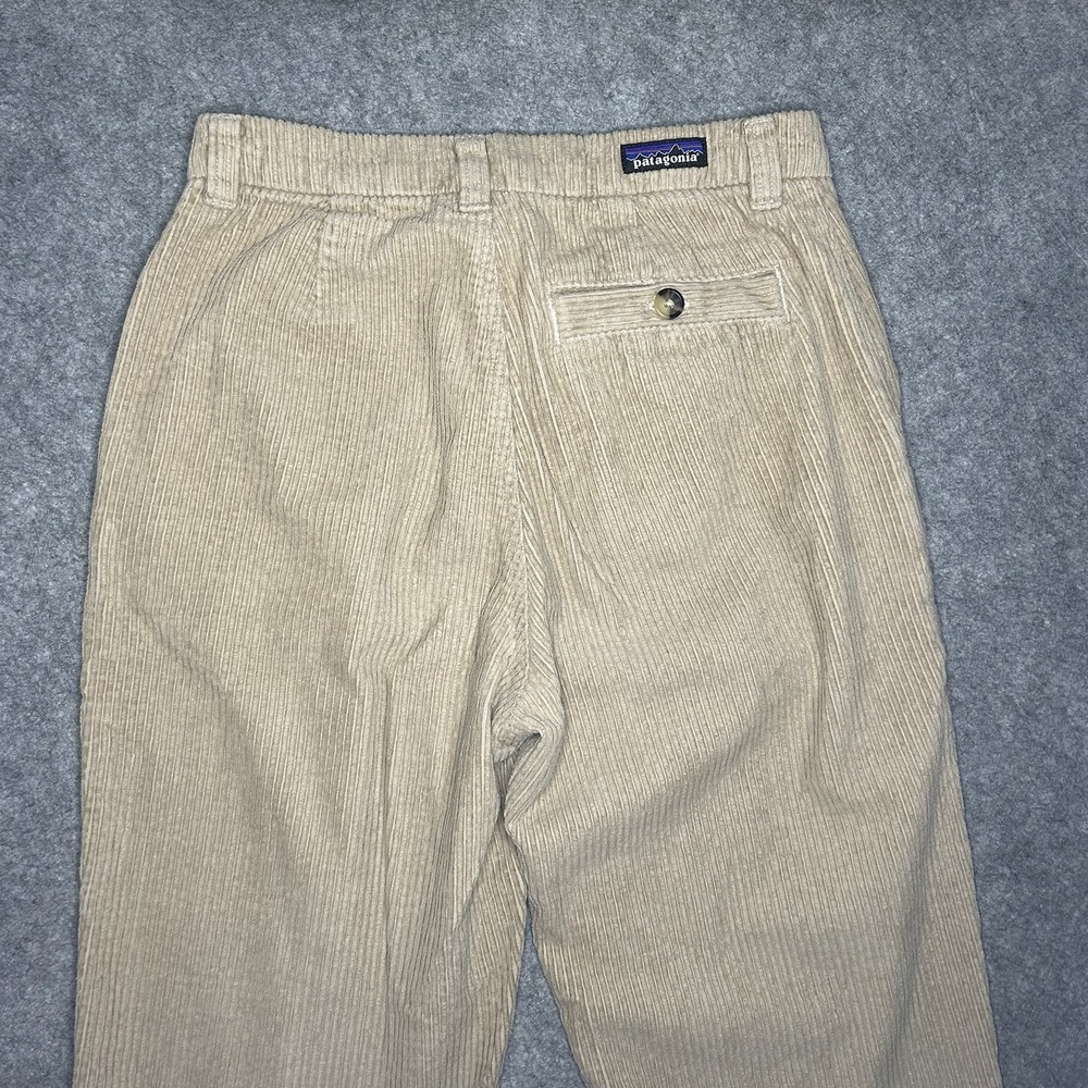 Patagonia Women's 28x26 Khaki Corduroy Pants Loose Tapered Fit - Picture 13 of 13